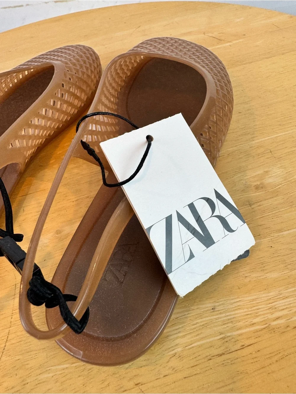 Zara | Brown Slingback Jellies, 7.5 NWT - Picture 5 of 8